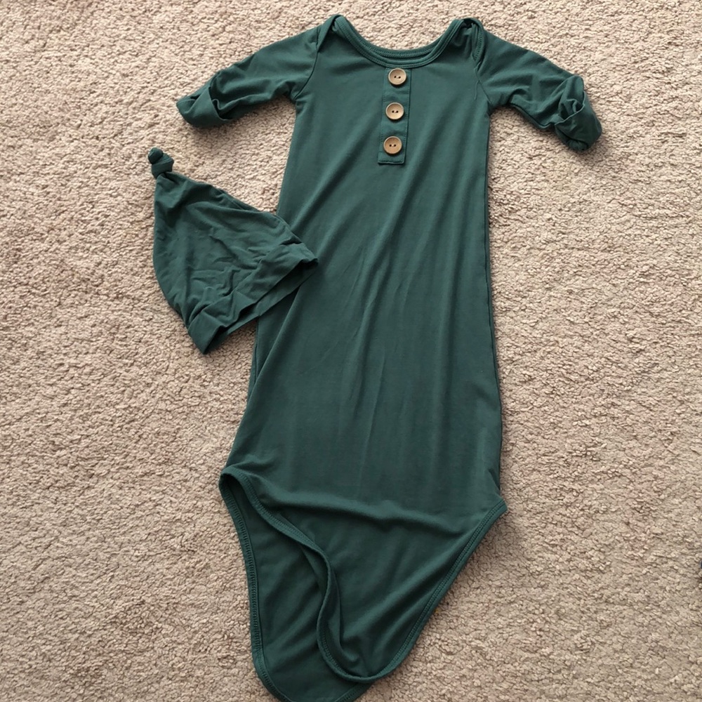 Green Newborn Onesie